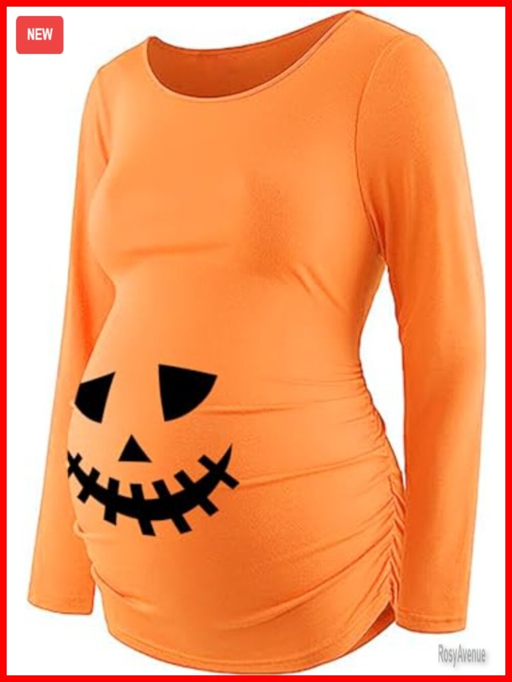 Halloween Maternity Shirt Pregnancy Announcement Top Loose Tee Long Sleeve